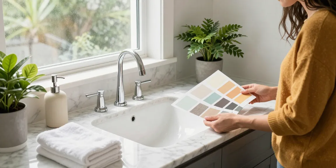 Custom bathroom sinks in Hamilton showcased with a modern design in a stylish bathroom setting, emphasizing elegance and functionality.